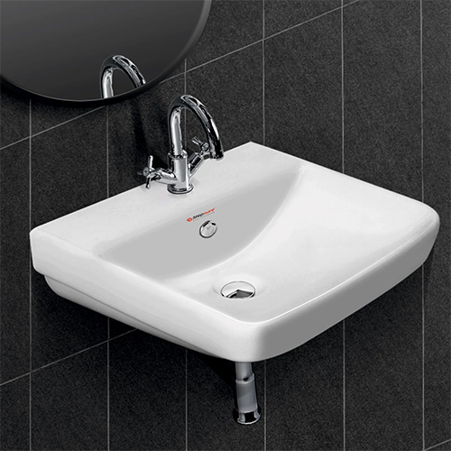Square Ceramic Basin - Color: White