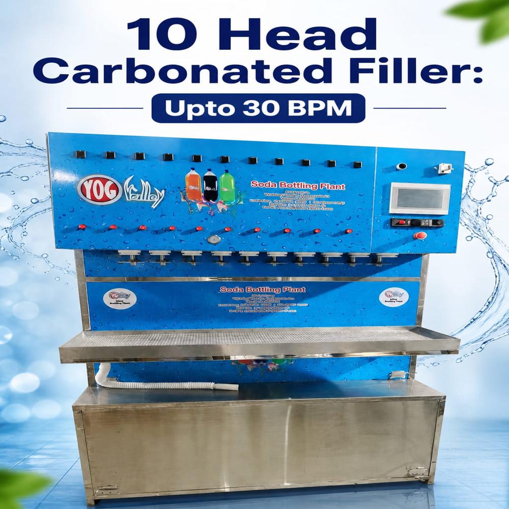 HMI PLC OPERATED CARBONATED SOFT DRINK PLANT