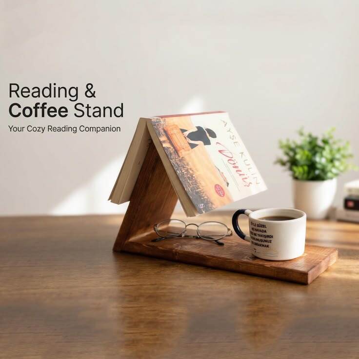 Wooden Book Rest Self
