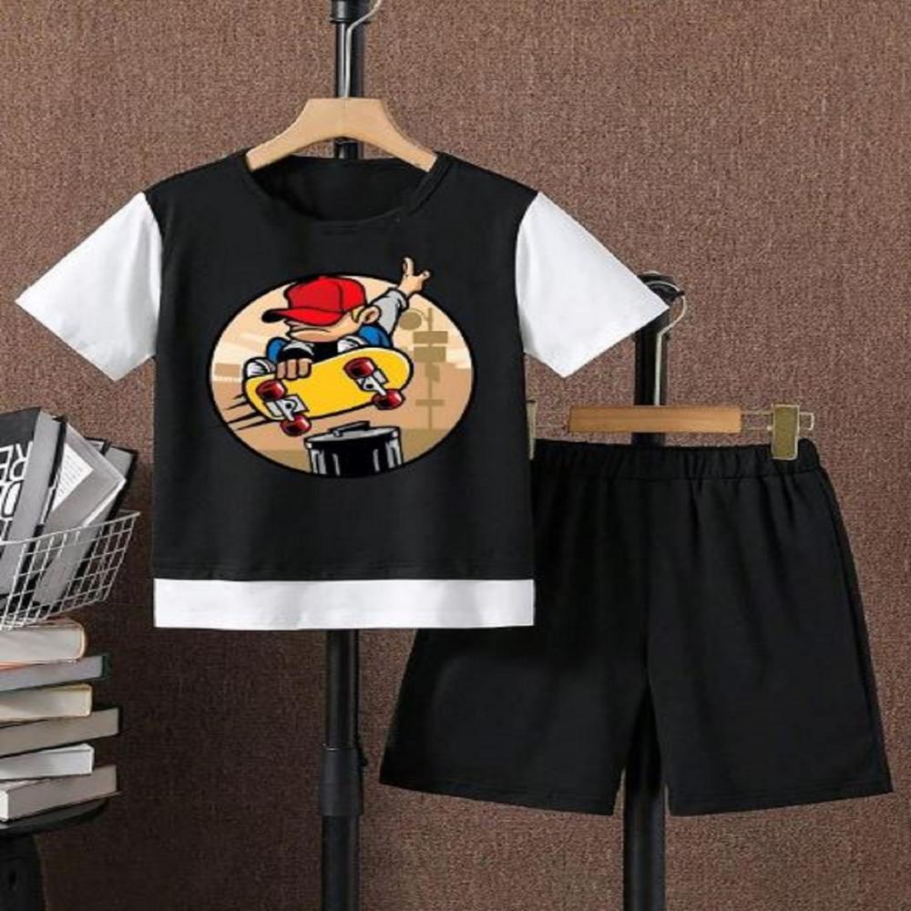 Unisex kids Half sleeve T shirt And Short Set For Kids Boys And Girls  1 to 15 years