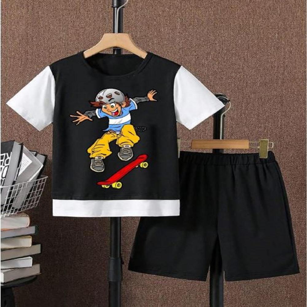 Unisex kids Half sleeve T shirt And Short Set For Kids Boys And Girls  1 to 15 years