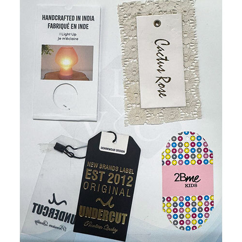 Price Tags - Color: White With Custom Print