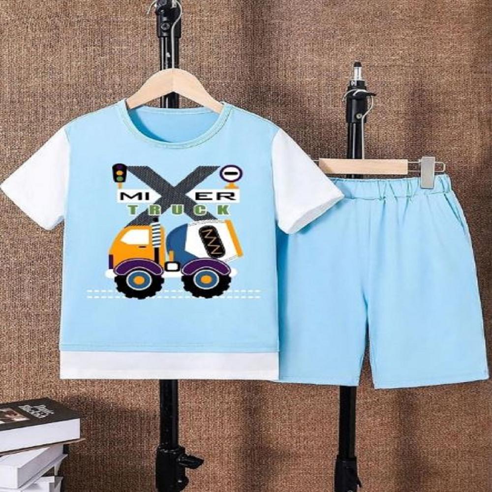 Unisex kids Half sleeve T shirt And Short Set For Kids Boys And Girls  1 to 15 years