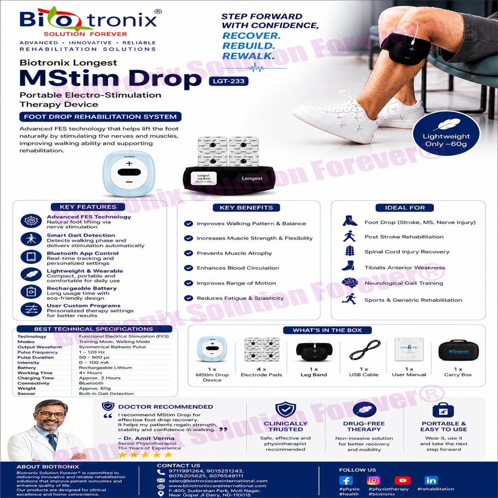Professional Foot Drop Therapy Equipment for Hospitals and Clinics