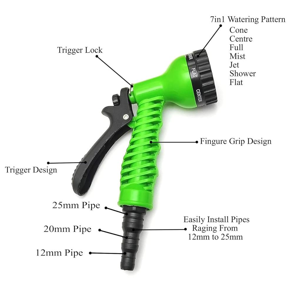 Multi-pattern Garden Hose Spray Nozzle (1 Pc) - Color: Mix