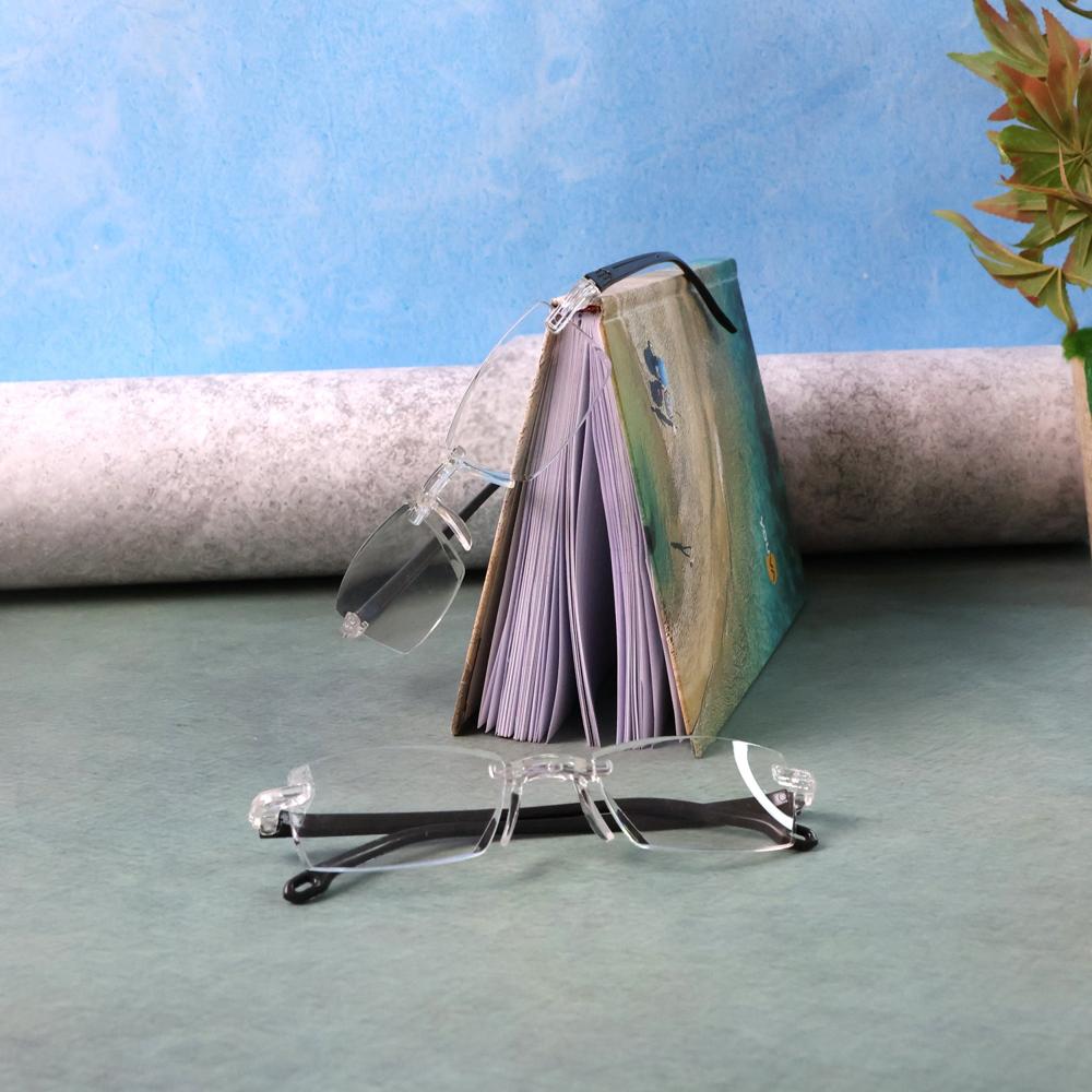 Pack of 2 Rimless Reading Glasses  Lightweight Comfort Readers