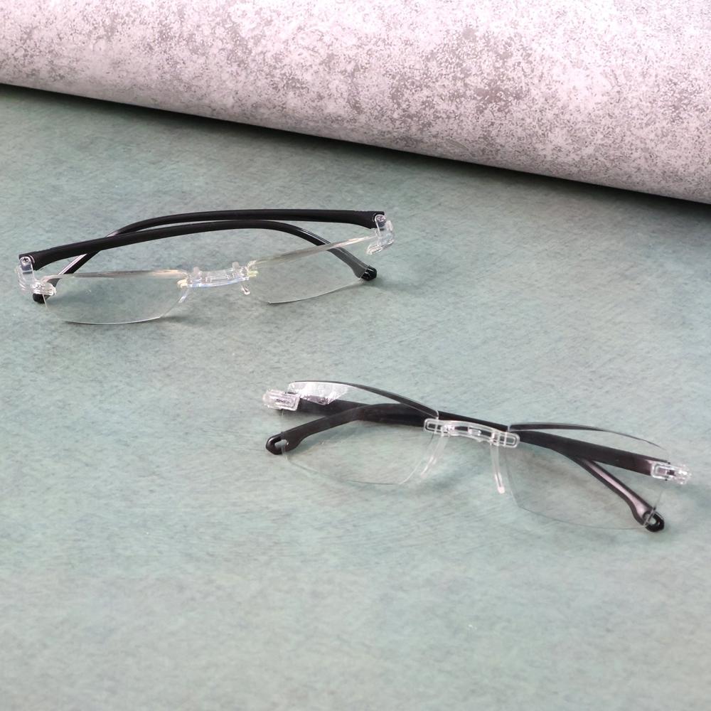 Pack of 2 Rimless Reading Glasses  Lightweight Comfort Readers