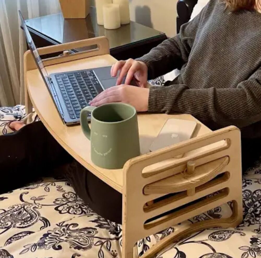 Wooden Height Adjustable Desk