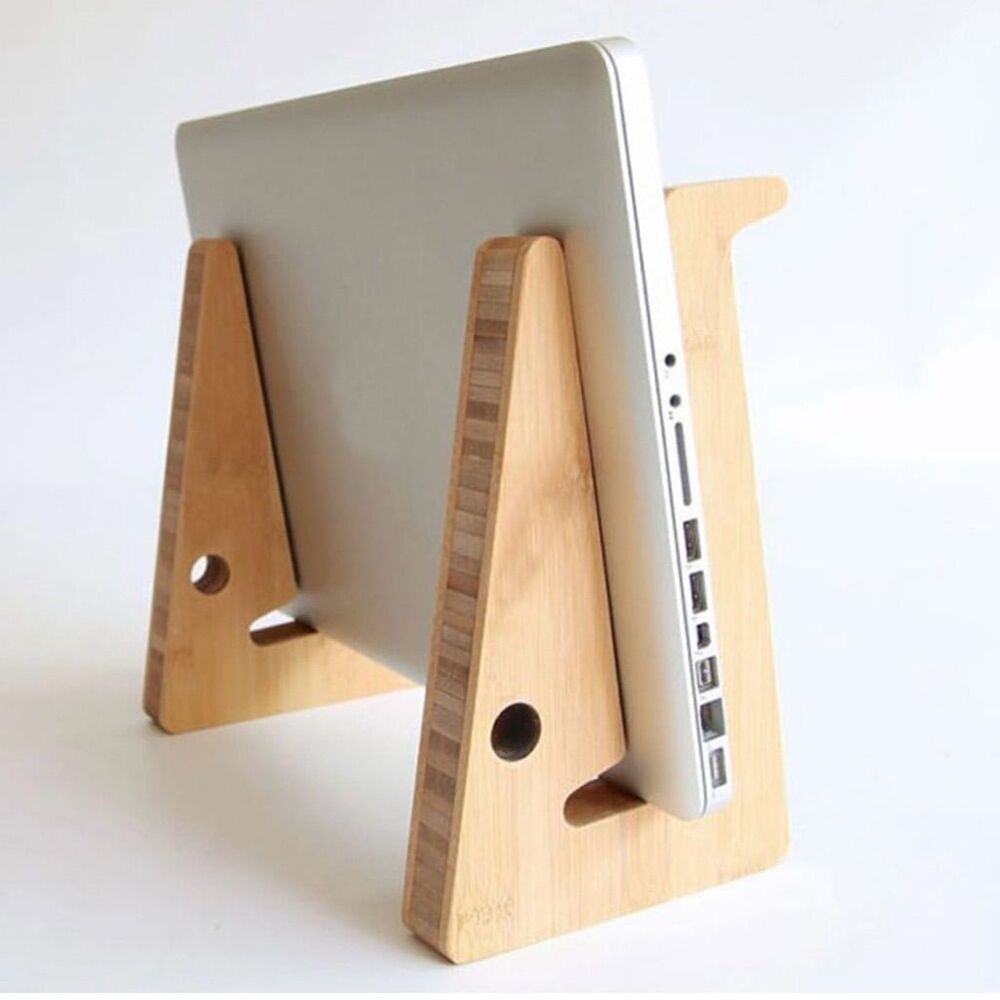 Foldable Travel Wooden Stand for Macbook