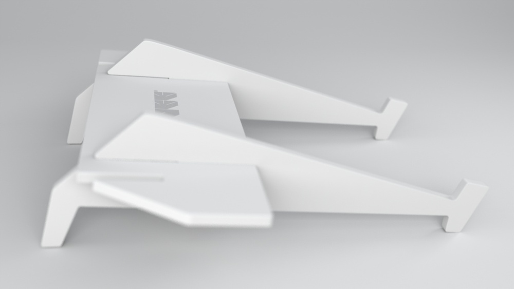 White Wooden Laptop Stand