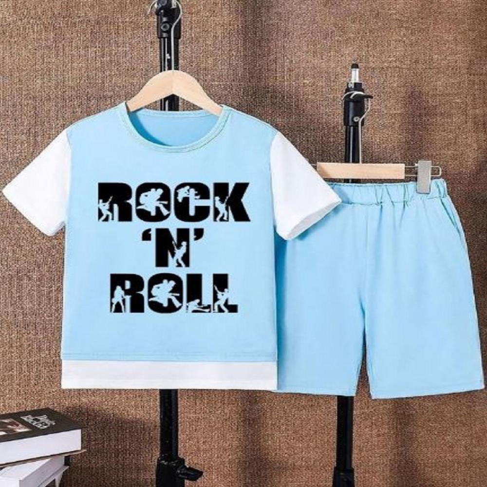 Unisex kids Half sleeve T shirt And Short Set For Kids Boys And Girls  1 to 15 years