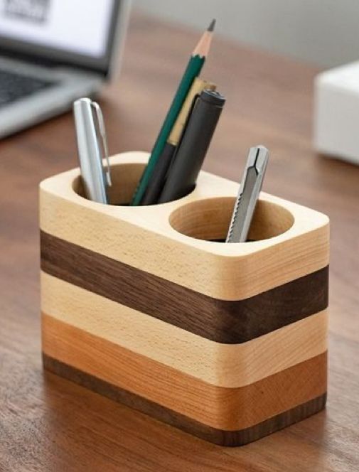 Woodworking Wooden Pen Holder