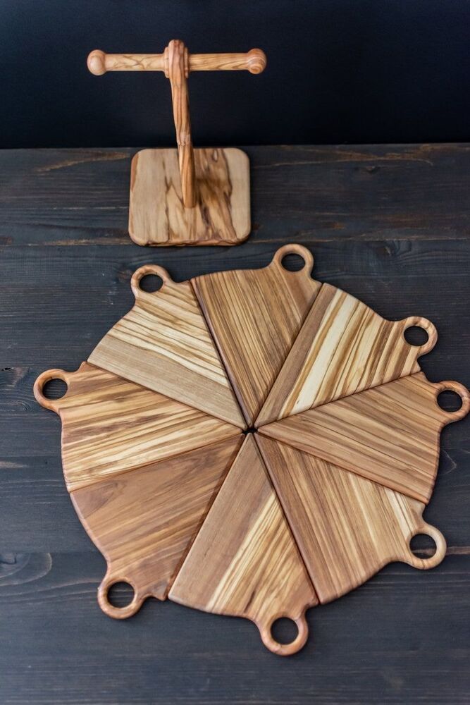 Olive Wood Plate Serving Board Tray