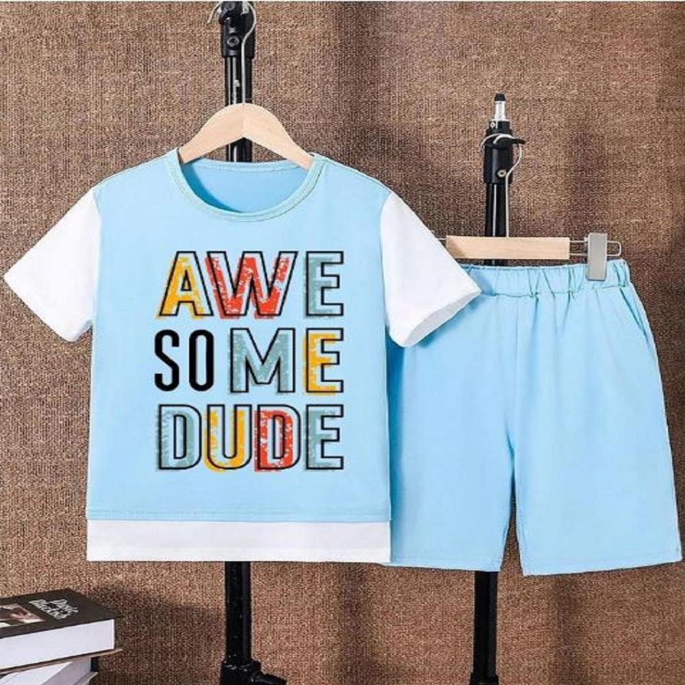 KIds Wear Half Sleeve T shirt And Short Set
