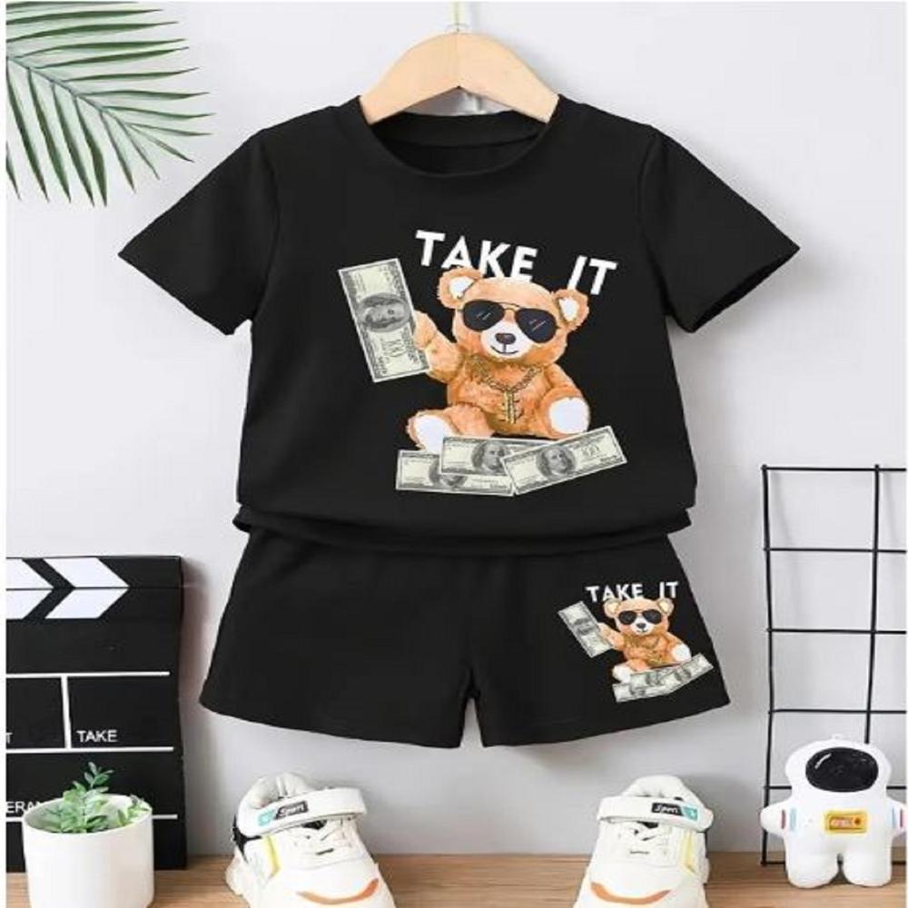 Kids Wear Half Sleeve T Shirt And Short Set - Age Group: 1 To 15 Years