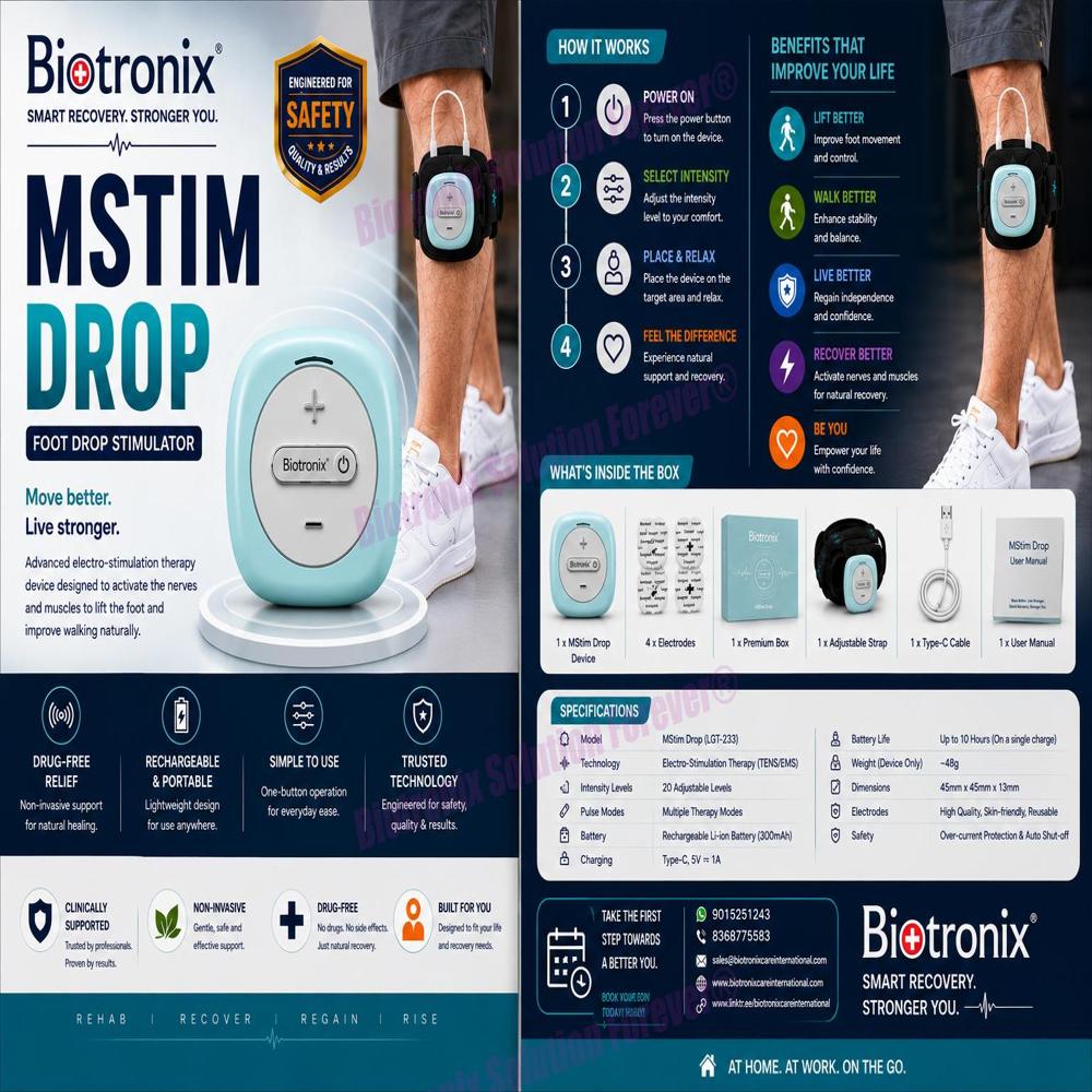 Wearable Electrical Stimulator for Foot Drop Physiotherapy