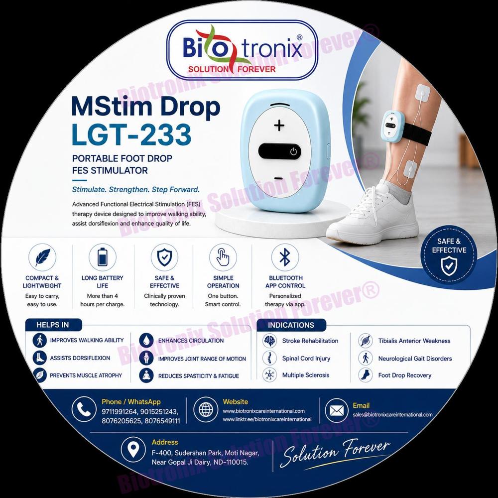 Wearable Electrical Stimulator for Foot Drop Physiotherapy