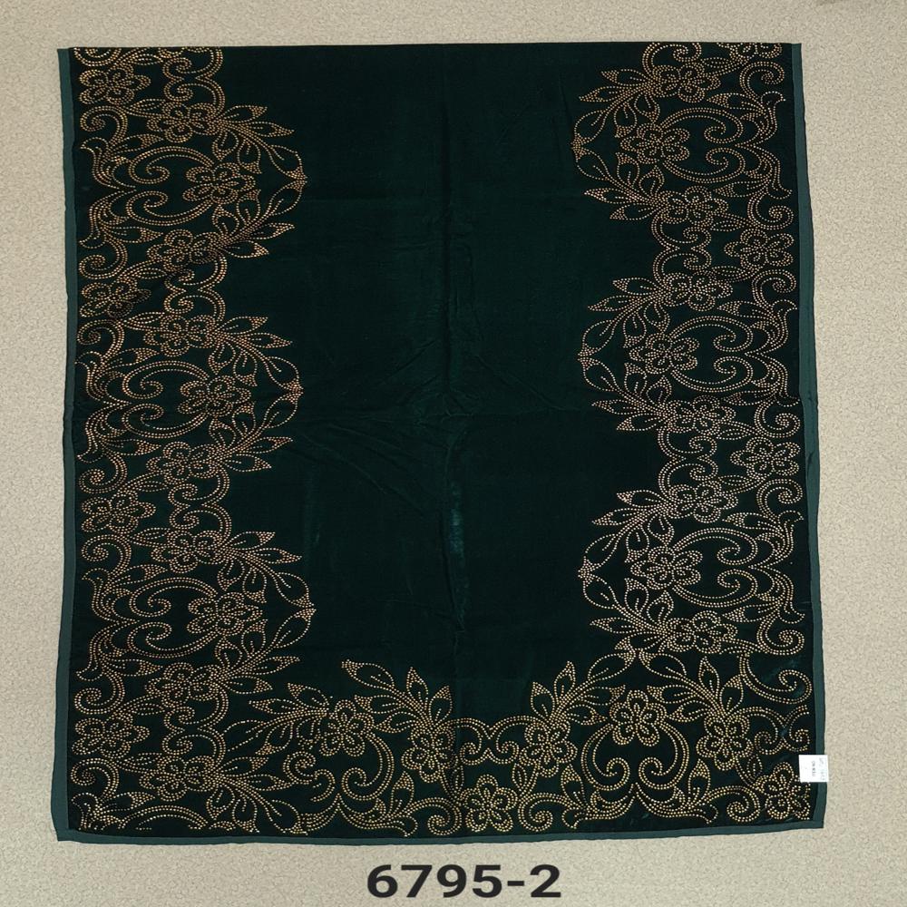 Velvet 4 side big floral  Swasrosvki Work Stoles