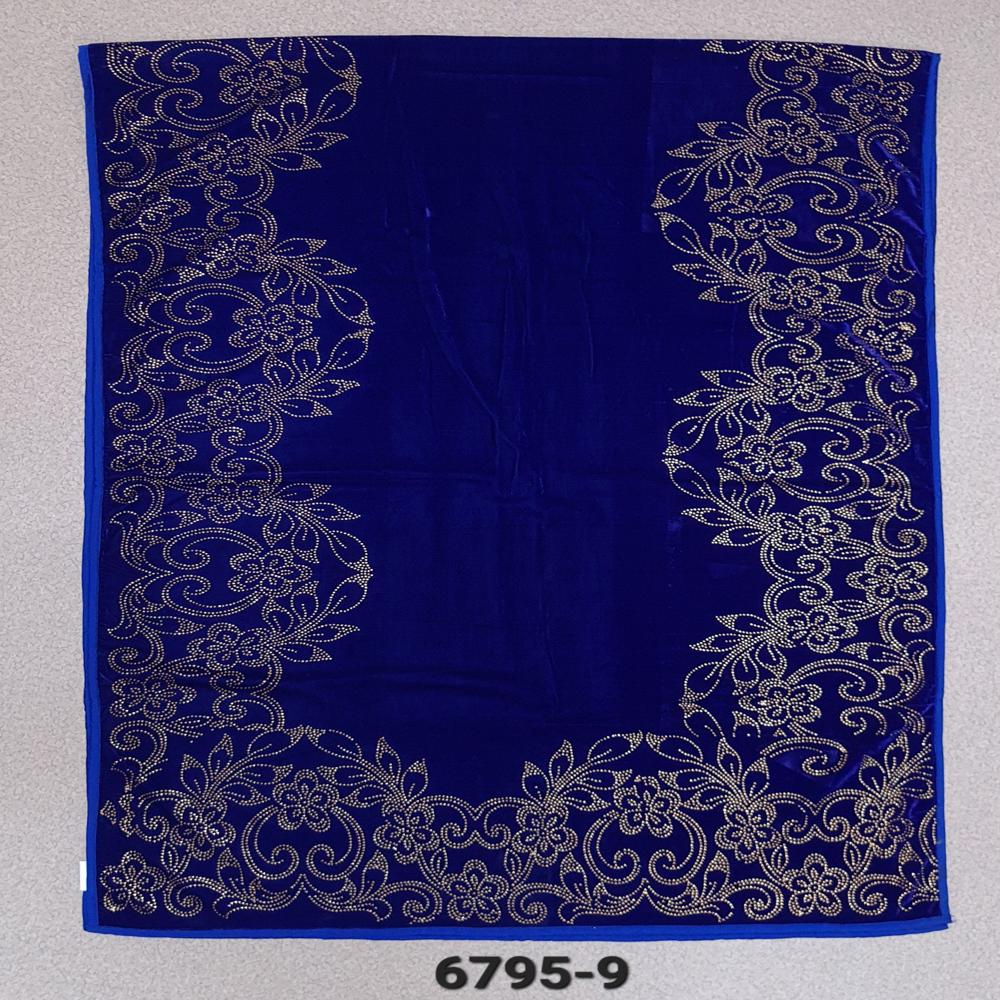 Velvet 4 side big floral  Swasrosvki Work Stoles