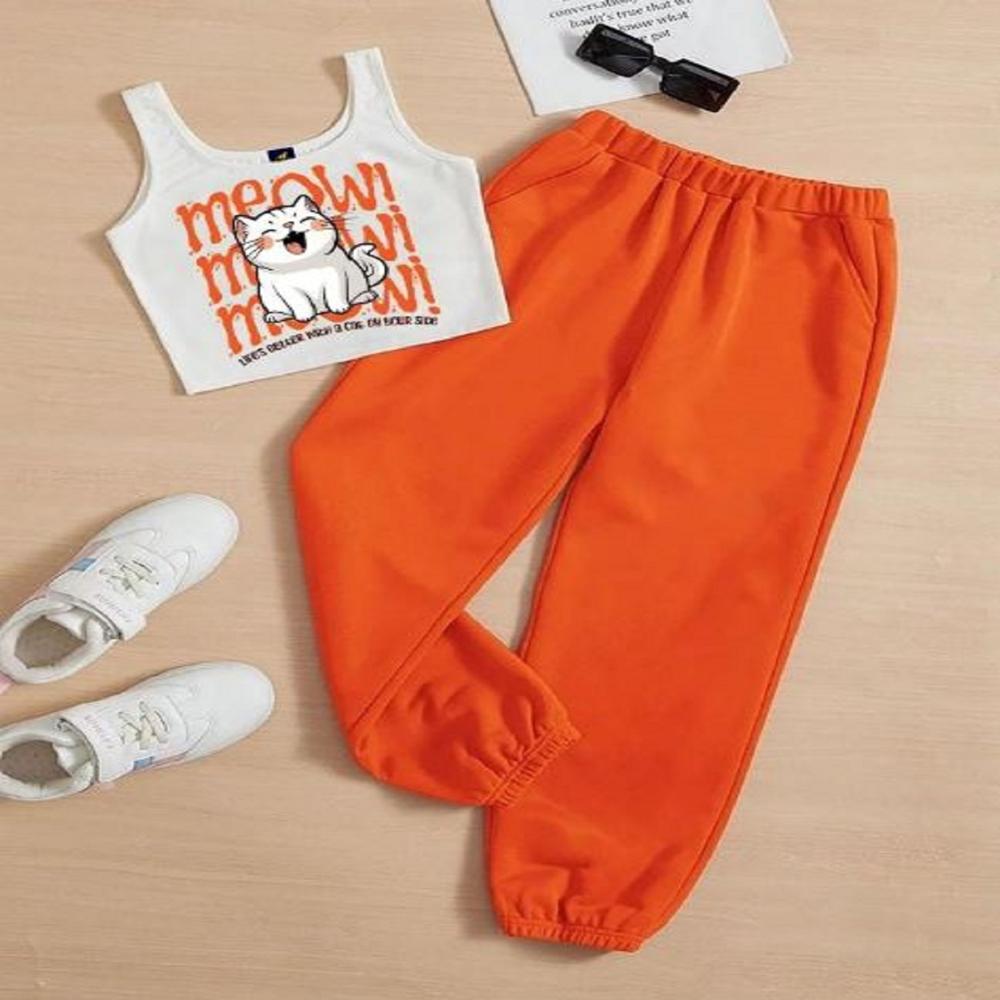Sleeveless T shirt And Jogger Pant Set 1 To 15 years