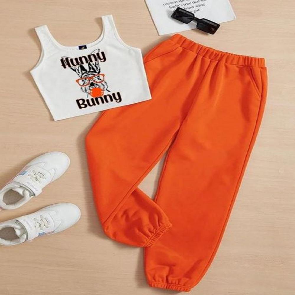 Sleeveless T shirt And Jogger Pant Set 1 To 15 years