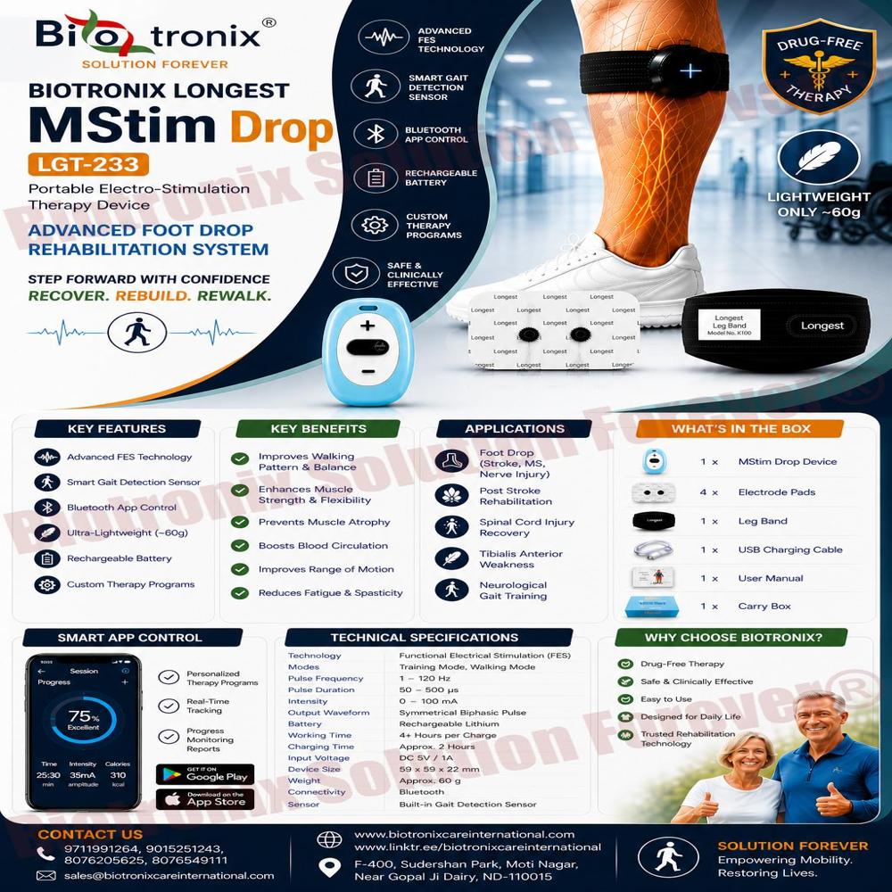 Intelligent Foot Drop Rehabilitation Device with Gait Support