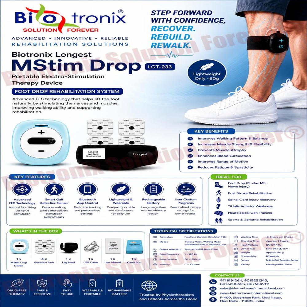 Intelligent Foot Drop Rehabilitation Device with Gait Support