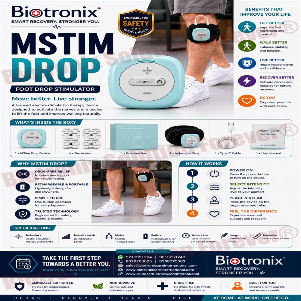 Intelligent Foot Drop Rehabilitation Device with Gait Support