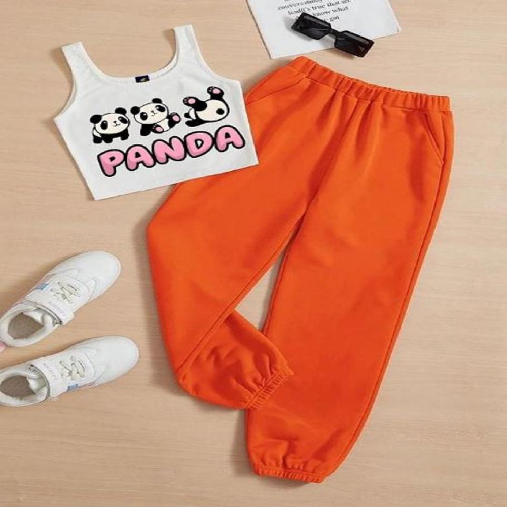 Sleeveless T shirt And Jogger Pant Set 1 To 15 years Girls