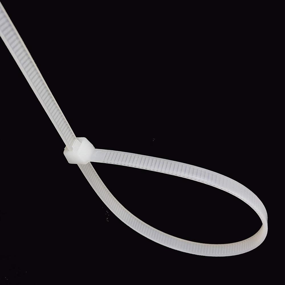 100 Mm Standard Cable Ties - Color: Natural (White)