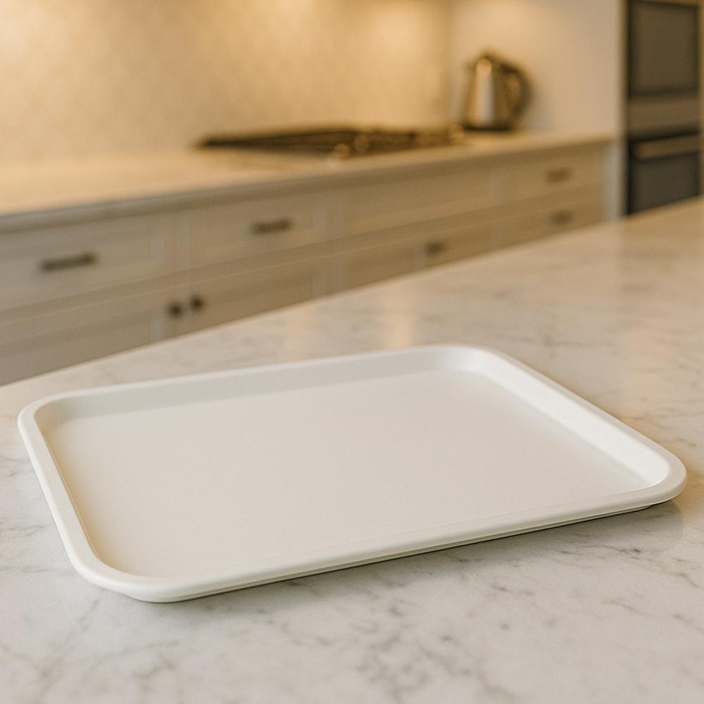 Plastic Serving Tray / Plate 40 30 Cm (1 Pc) - Color: Mix