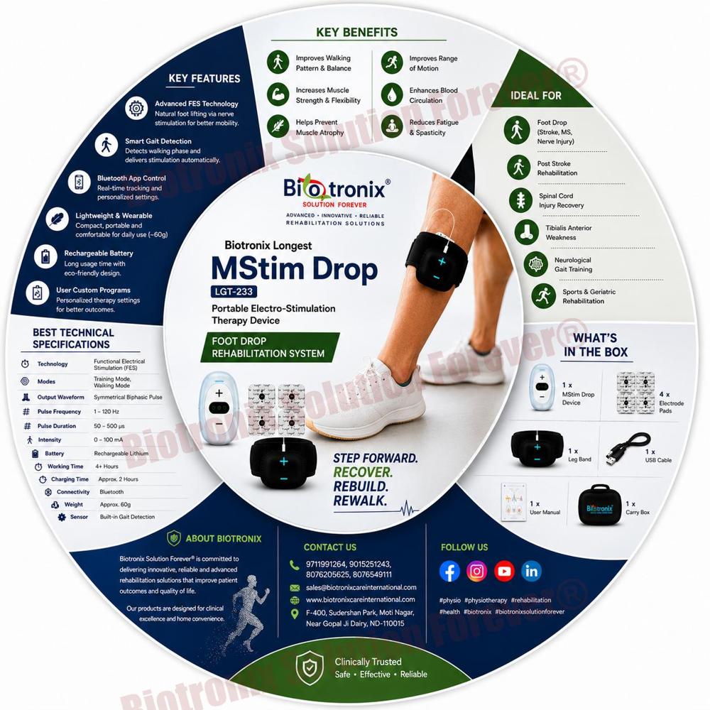 Portable Foot Drop Recovery Therapy Machine for Home Use