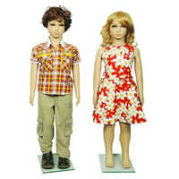 Kids Mannequin - Fiberglass 107 Cm Matte White, Realistic Hands, Detachable Arms