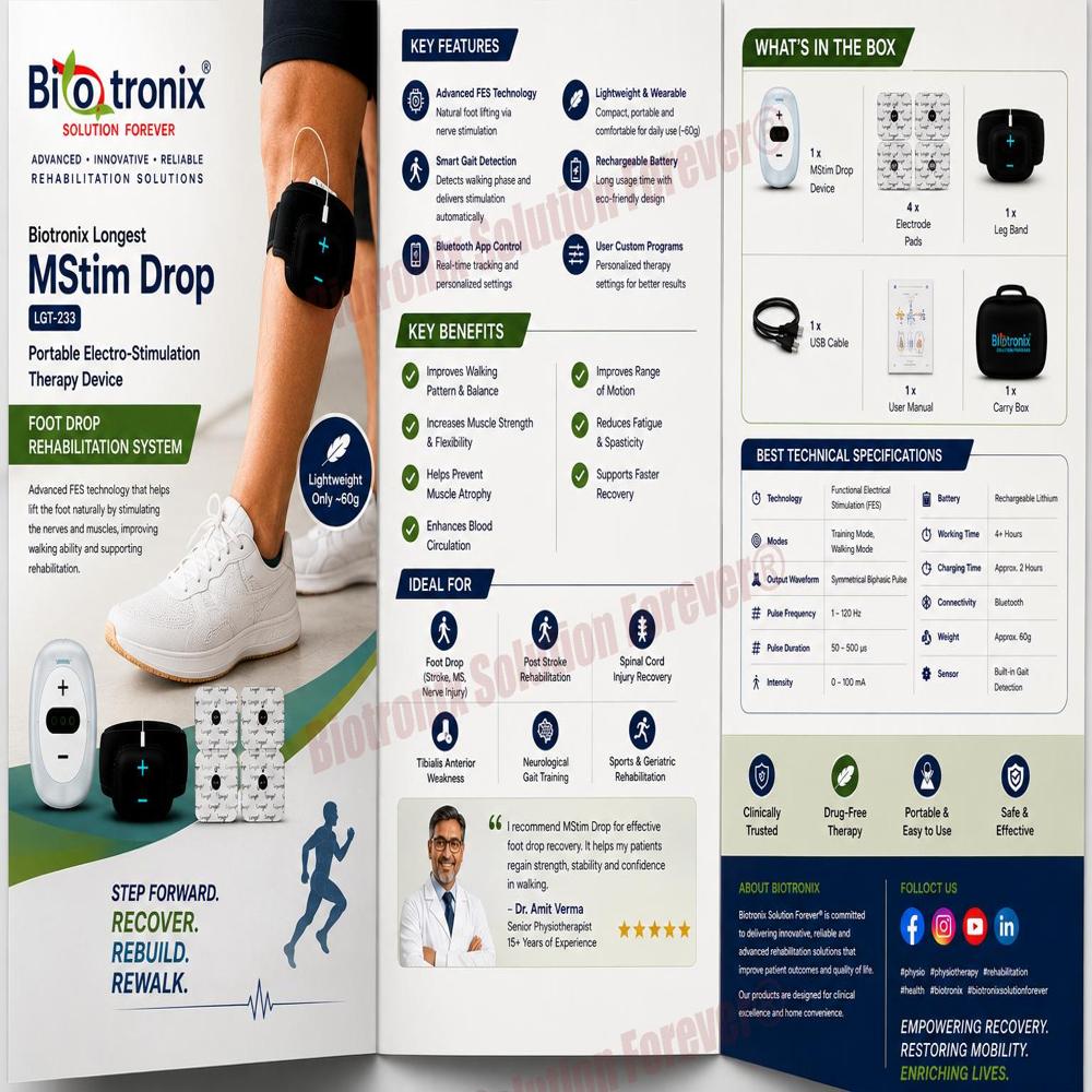 Foot Drop Stimulator Device for Lower Limb Muscle Training
