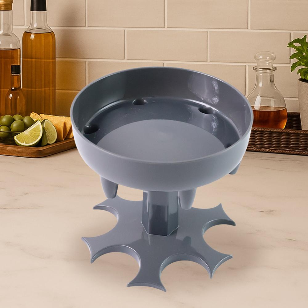 6-Port Drink Dispenser Stand (1 Pc) - Color: Mix