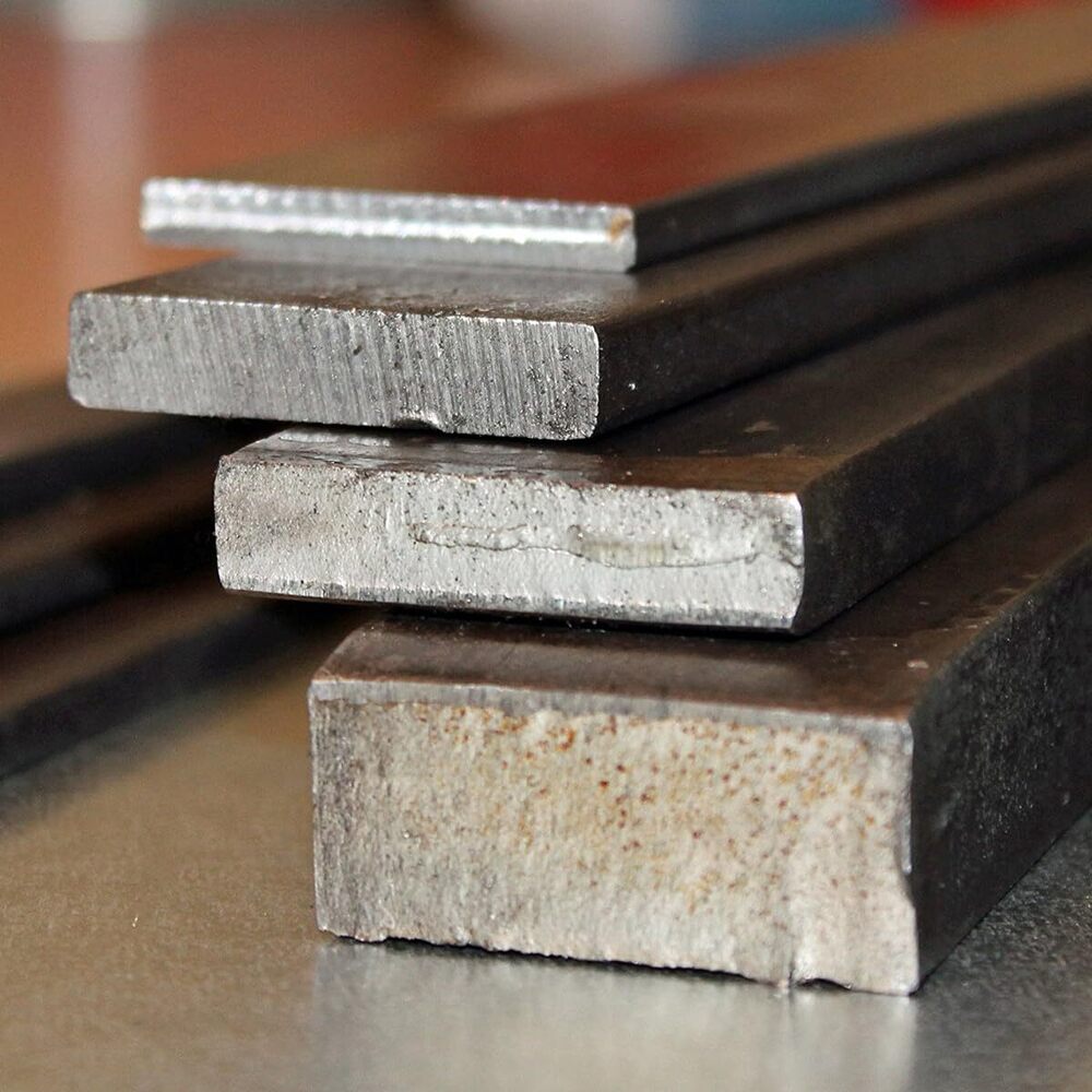 Flat Steel Bar - Color: Silver