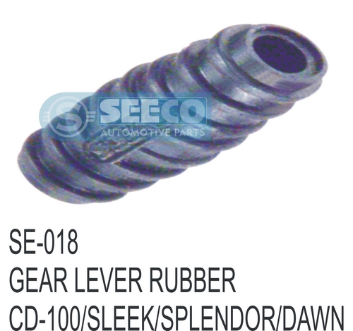 Black Two Wheeler Gear Lever Rubber