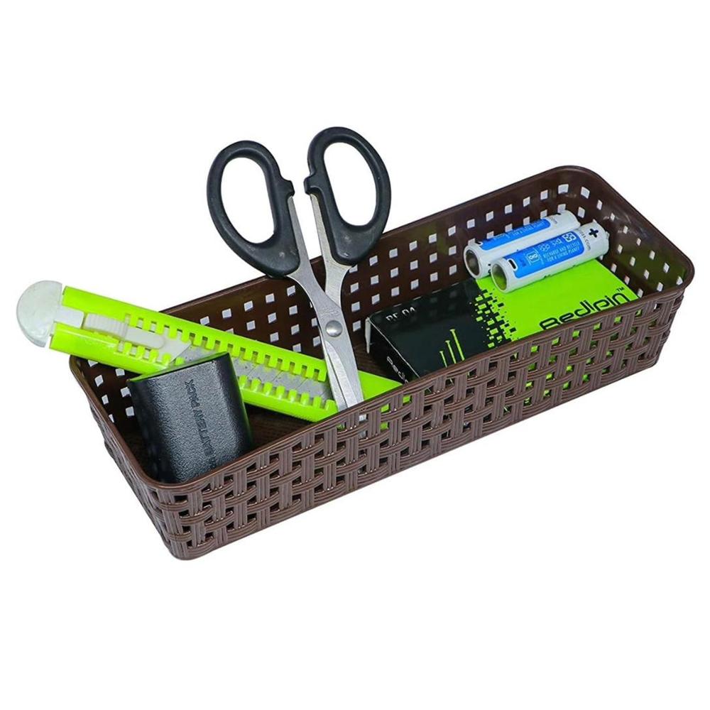 Plastic Multipurpose Desk Organizer Tray (6 Pcs Set)