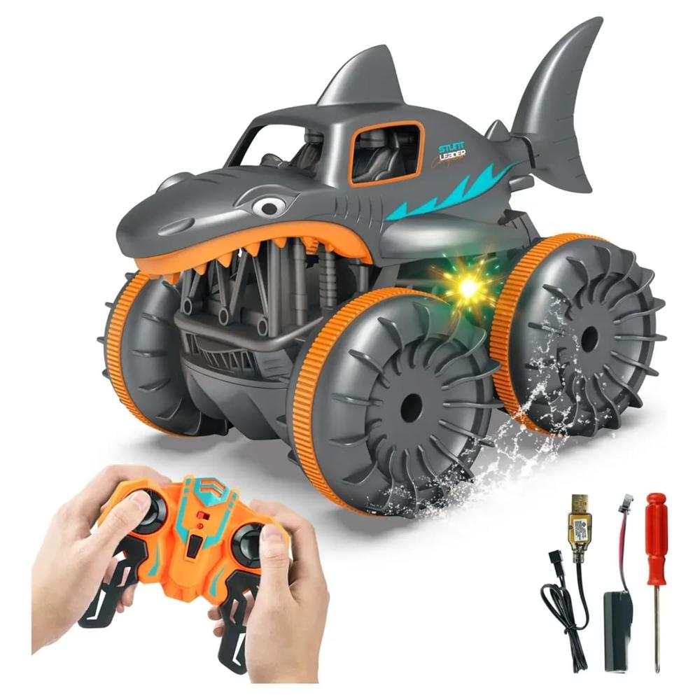 Shark Stunt RC Car 360 Rotating Amphibious Remote Control Car