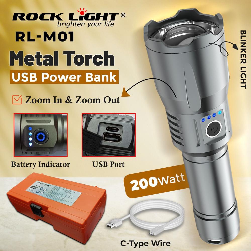 ROCK LIGHT RL-M01 METAL TORCH
