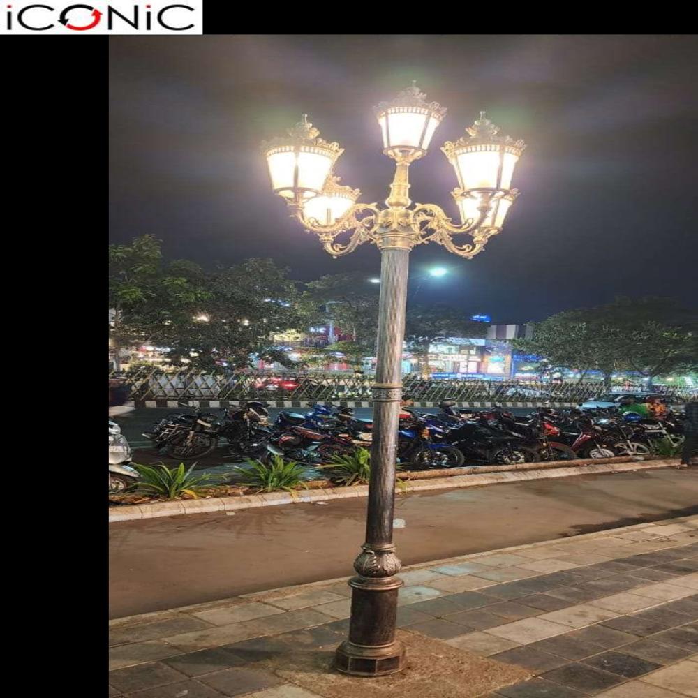 40W Post Top Luminaire Light + Pole