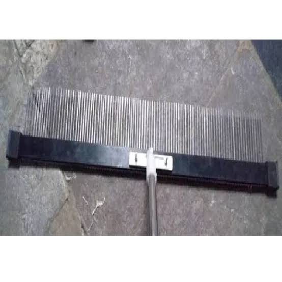 Texture Broom Road Brush - Bristle Color: Silver And Block