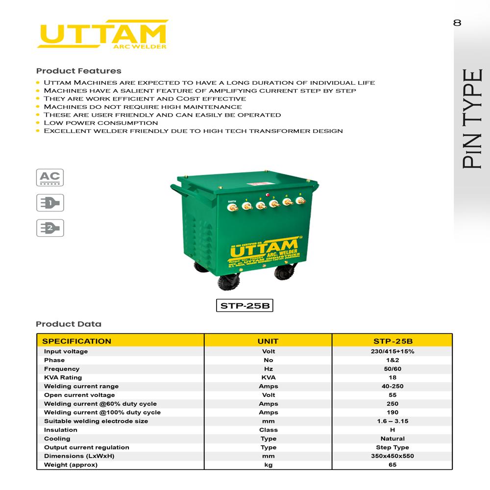 250 Amp Single Two Phase Welding Transformer Machine, Color : Green - Capacity: 0 Pcs/hr