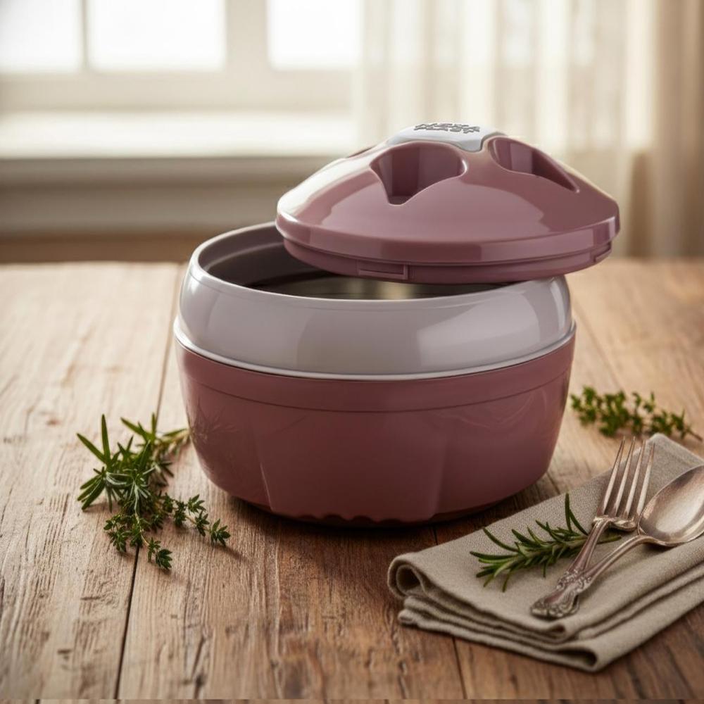 INSULATED STEEL PLASTIC CASSEROLE HOTPOT 3200 ML