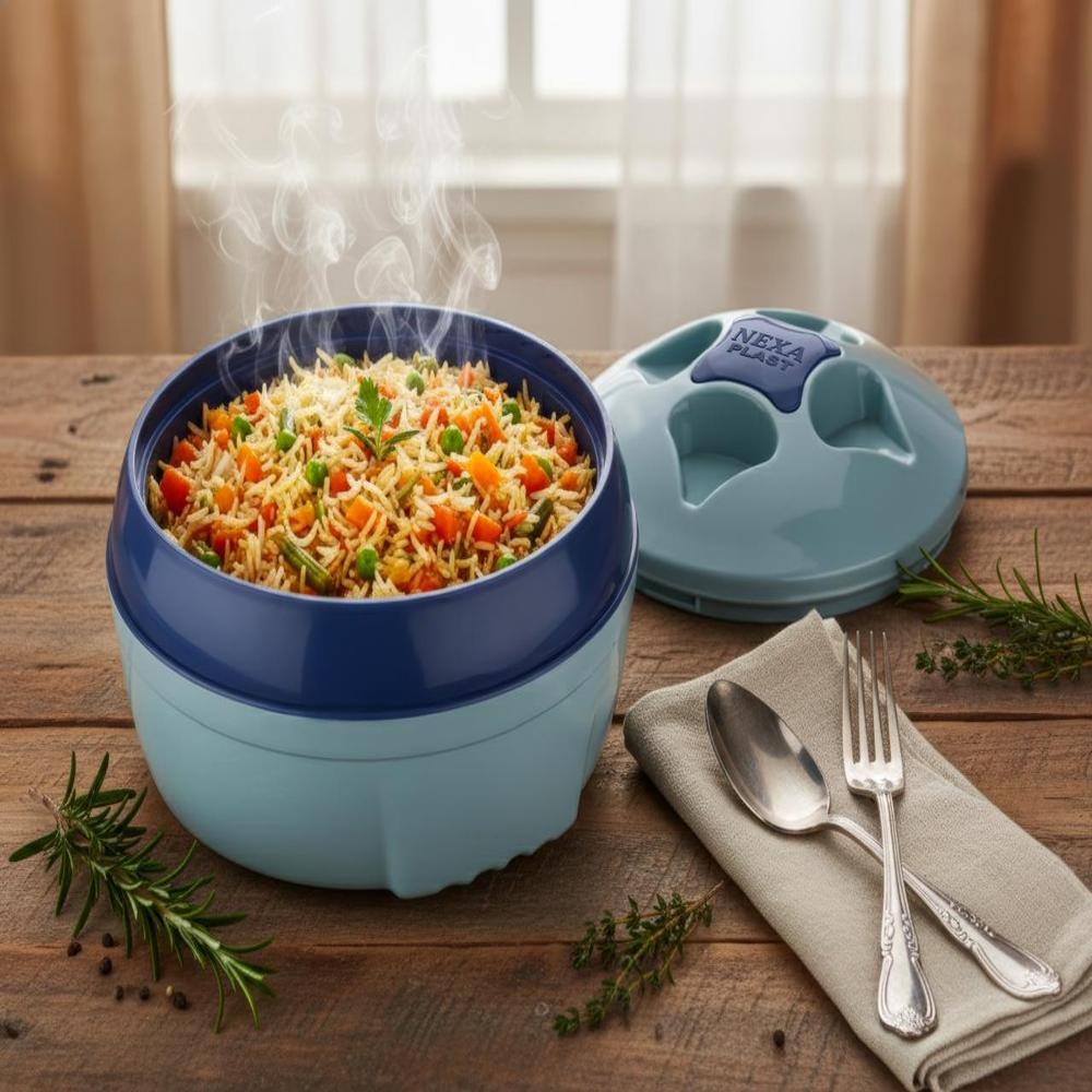 INSULATED STEEL PLASTIC CASSEROLE HOTPOT 3200 ML
