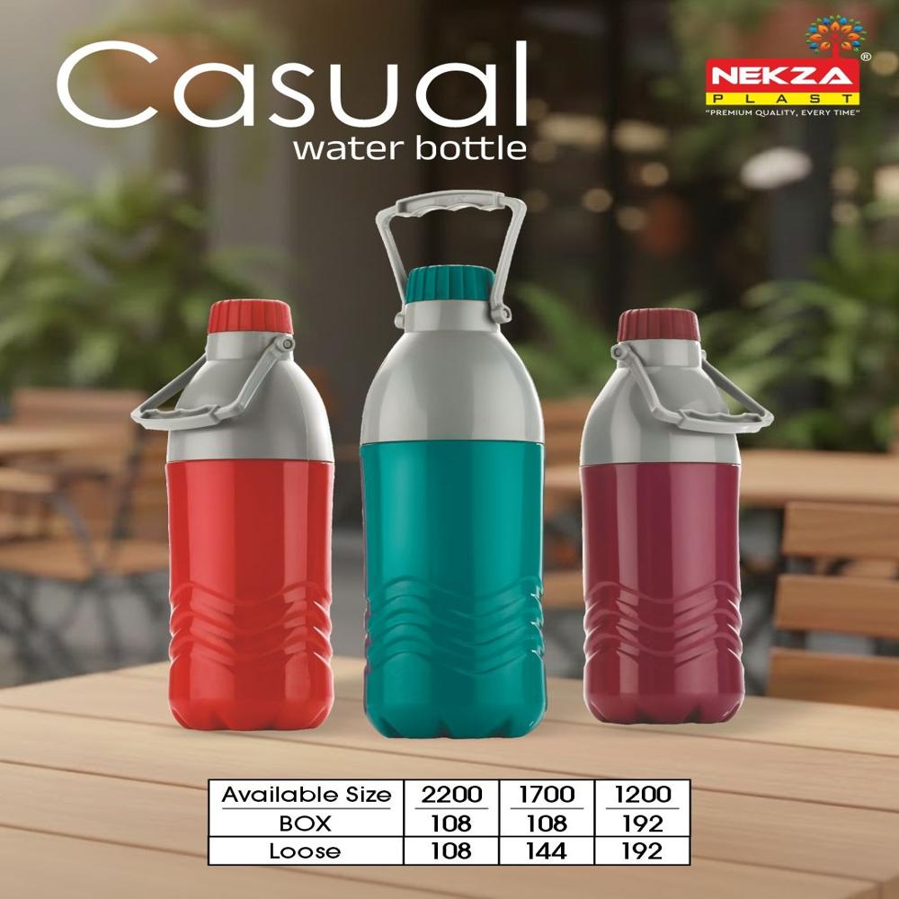CASUAL PLASTIC WATER BOTTLE 2200ml,1700ml,1200ml