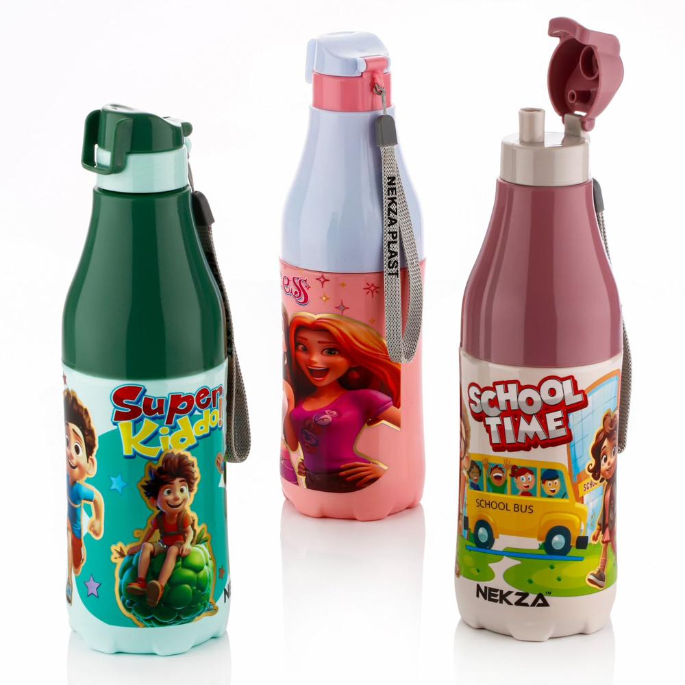 Printed Kids School Water Bottle-BELLA 800ML,600ML
