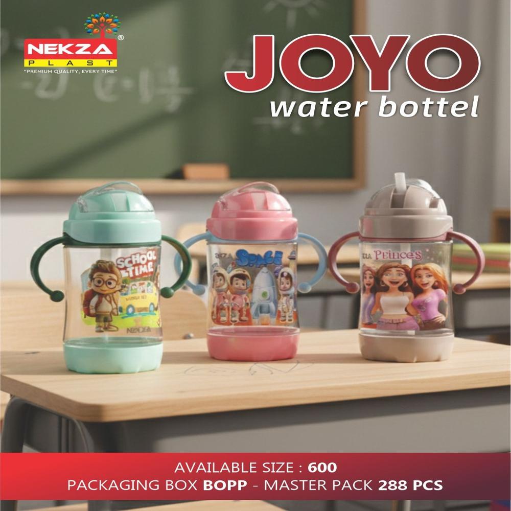 KIDS PLASTIC SIPPER BOTTLE WITH HANDLE-JOYO 600ML