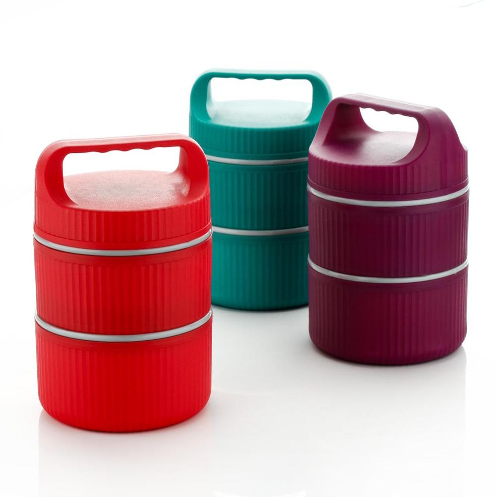 2 PARTITION INSULATED PLASTIC TIFFIN SET-MARIO 2