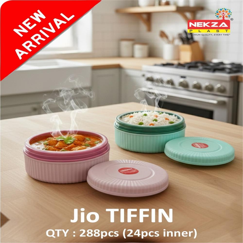 INSULATED SINGLE LAYER STEEL LUNCHBOX -JIO TIIFIN